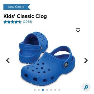 Kids Classic Clog Crocs Ocean Blue Sz J3